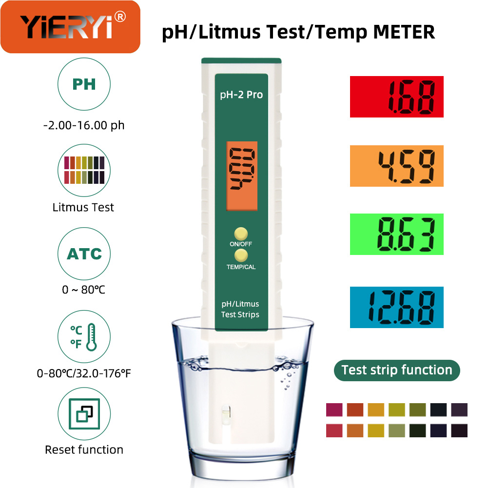 Yieryi pengukur PH Digital den - Ph Meter Digital Water Tester ulasan dan harga