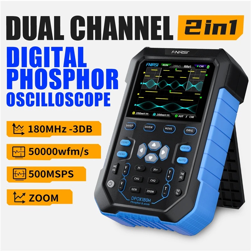 FNIRSI DPOX180H Osiloskop Digi - Fnirsi Digital Oscilloscope Handheld ulasan dan harga